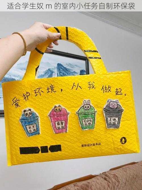适合学生奴 m 的室内小任务自制环保袋