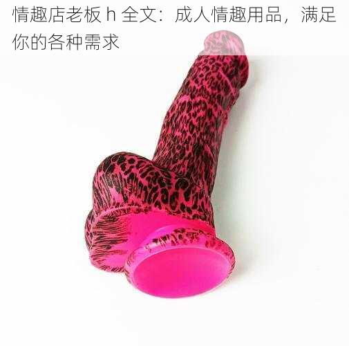 情趣店老板 h 全文:成人情趣用品,满足你的各种需求
